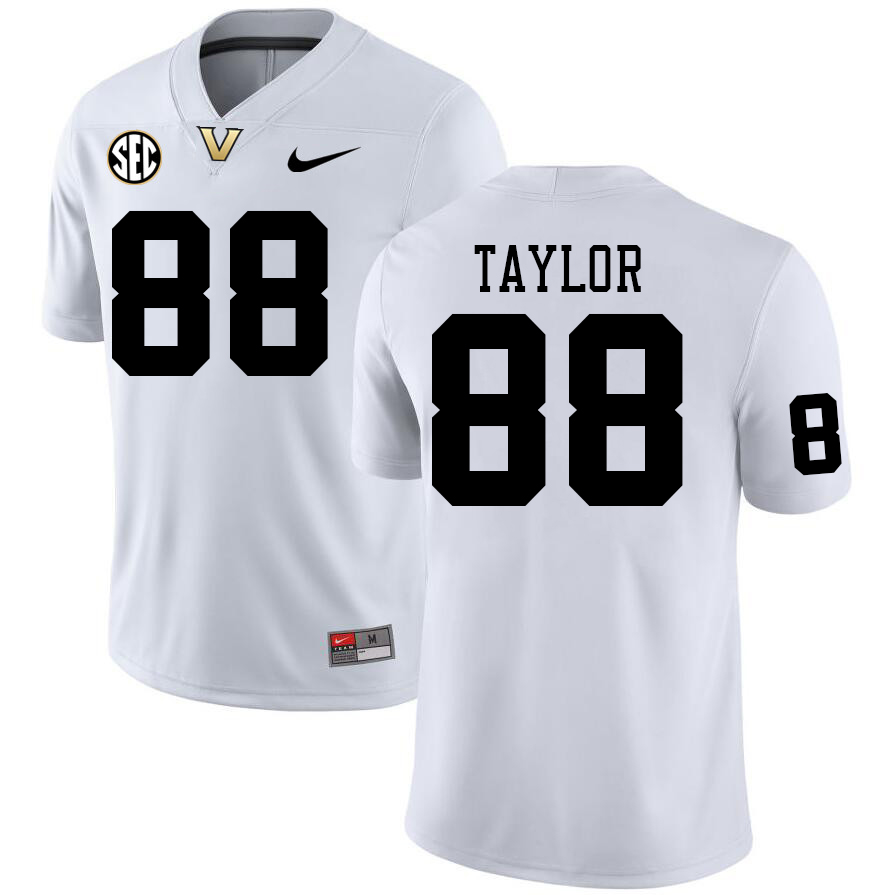 Vanderbilt Commodores #88 Brock Taylor College Football Jerseys Sale Stitched-White